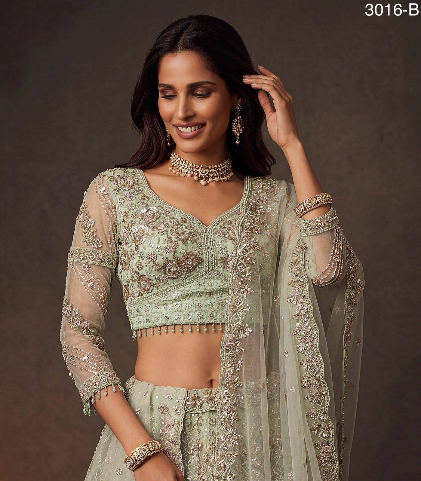 3016 BY FASHID Indian Traditional Wear Bridal Collection Beautiful Stylish Fancy Colorful Bridal Wear & Occasional Wear Fancy Lehengas At Wholesale Price